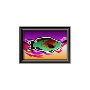 Abstract Parrtofish Painting